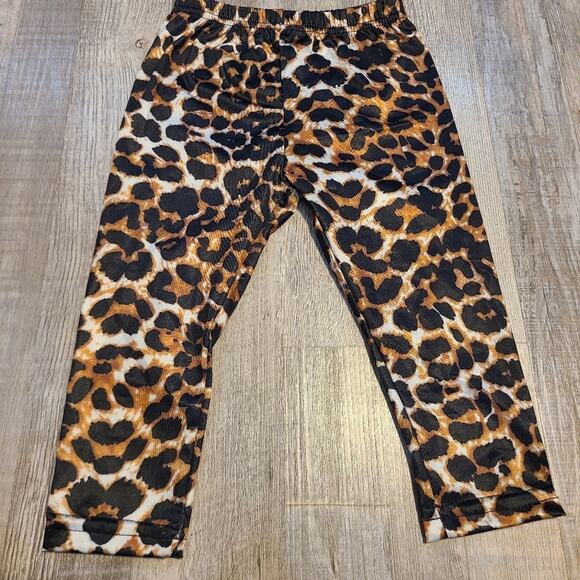 𝅺unknown brand 2t girls leopard pants - Picture 1 of 4